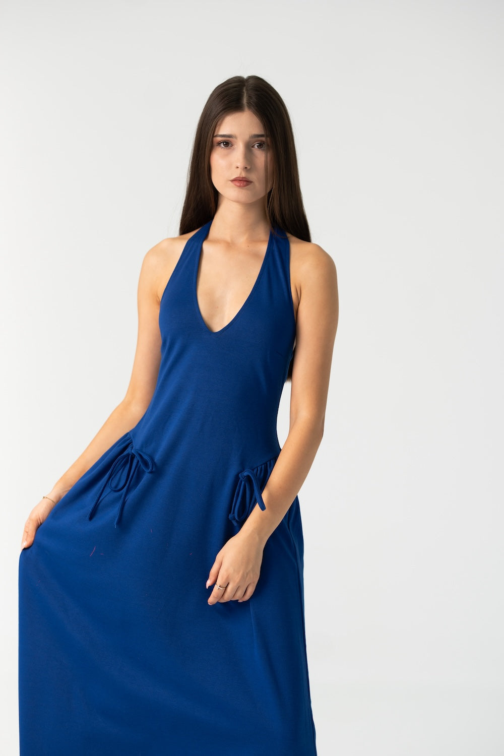 Ame Long Maxi Dress in Royal Blue
