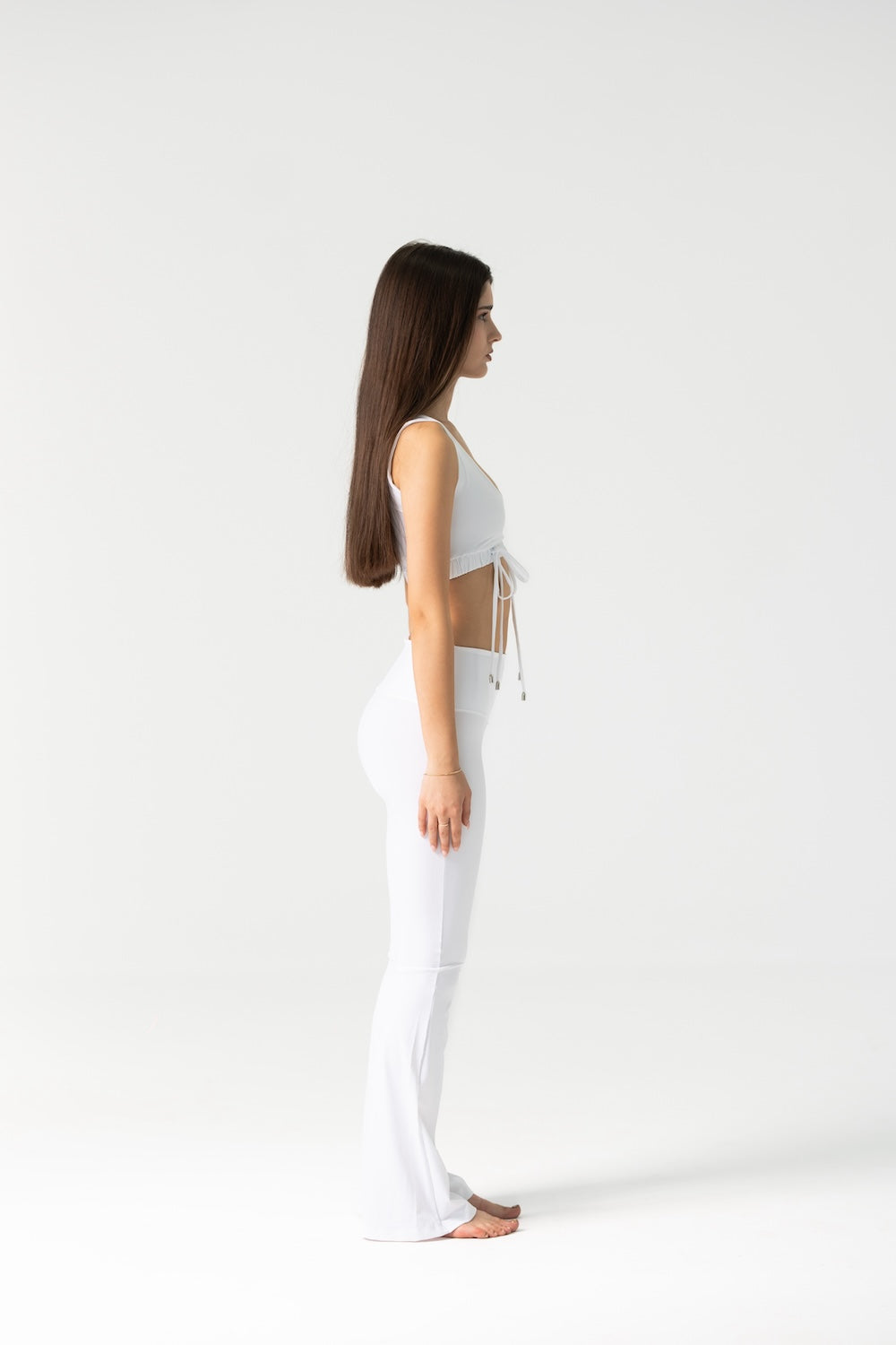 Amiel Crop Top  in White
