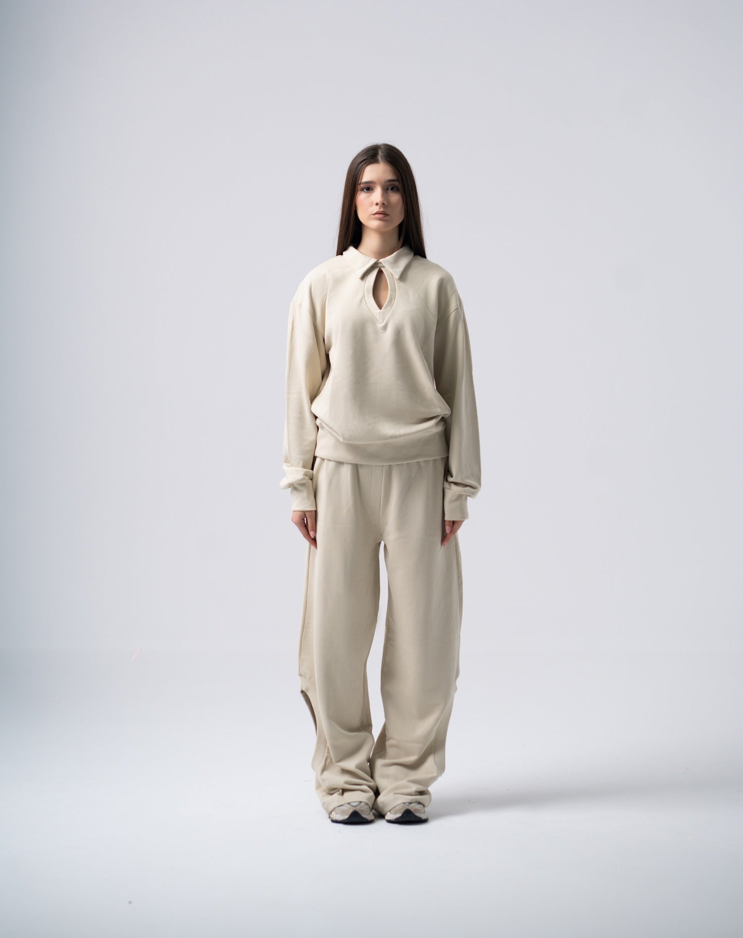 Eclips Pants Set in Beige