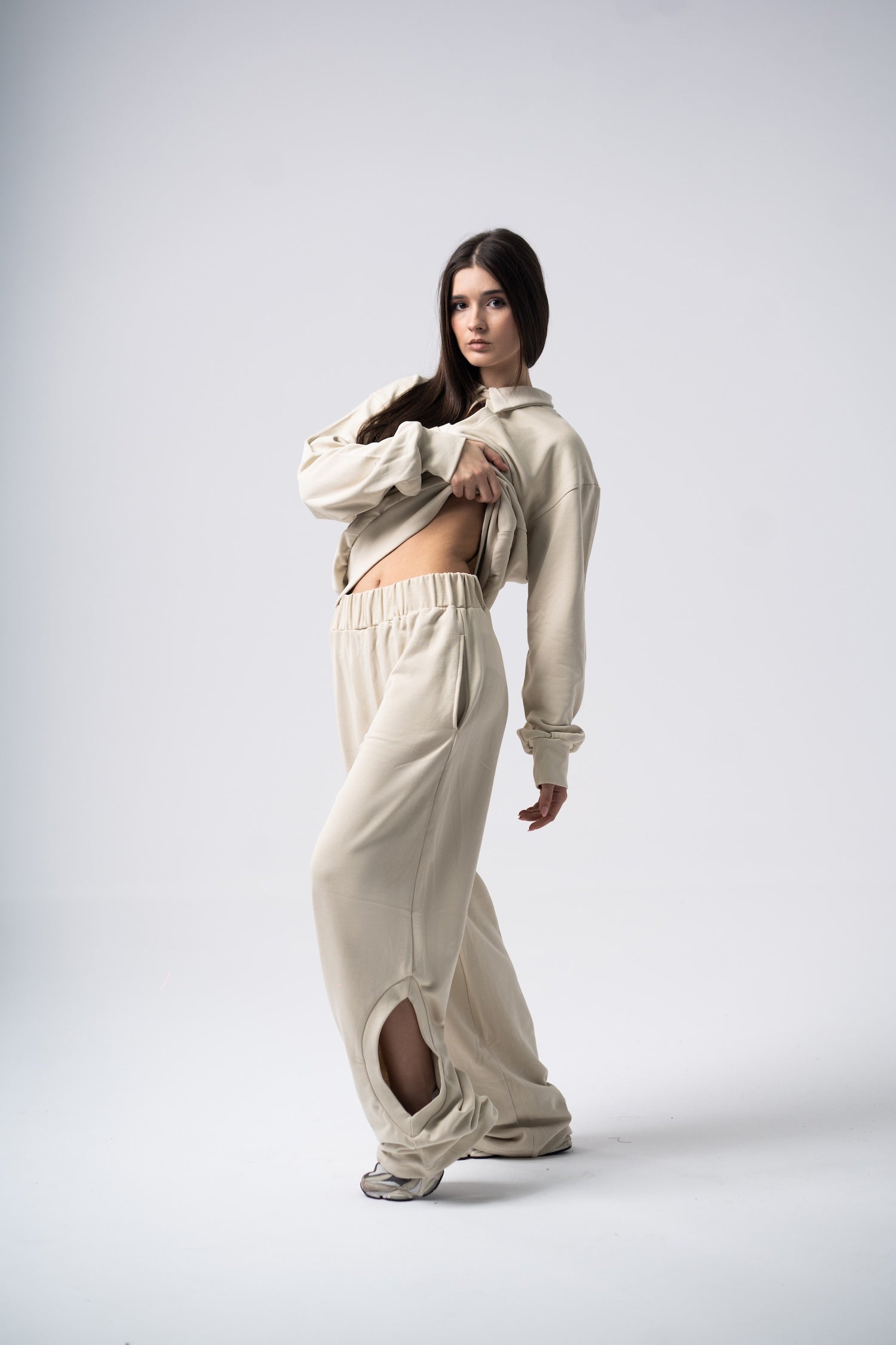 Eclips Pants Set in Beige