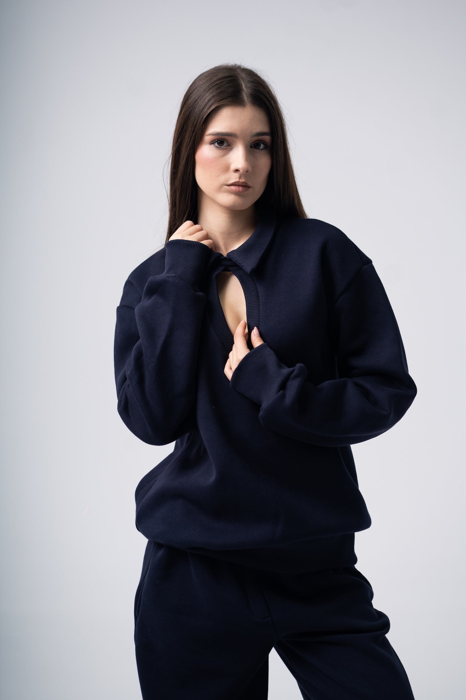 Eclips Pants Set in Dark Blue