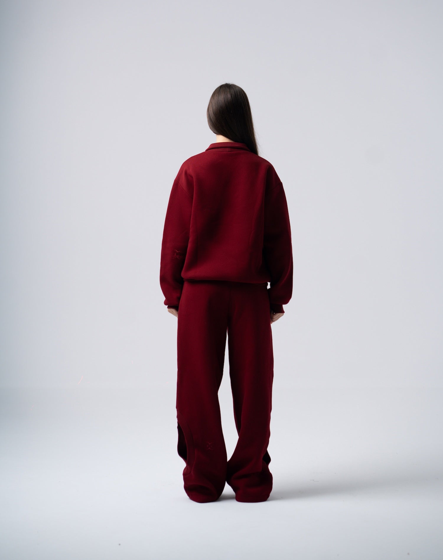 Eclips Pants Set in Burgundy