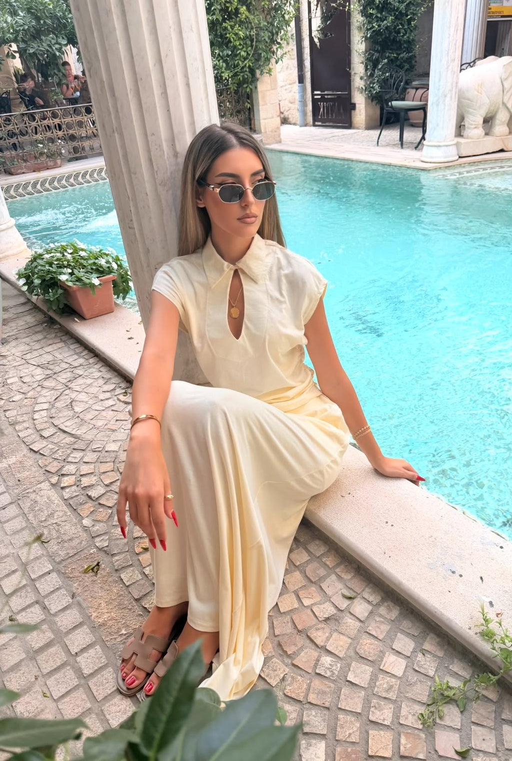 Lael Skirt Set in Butter Yellow!