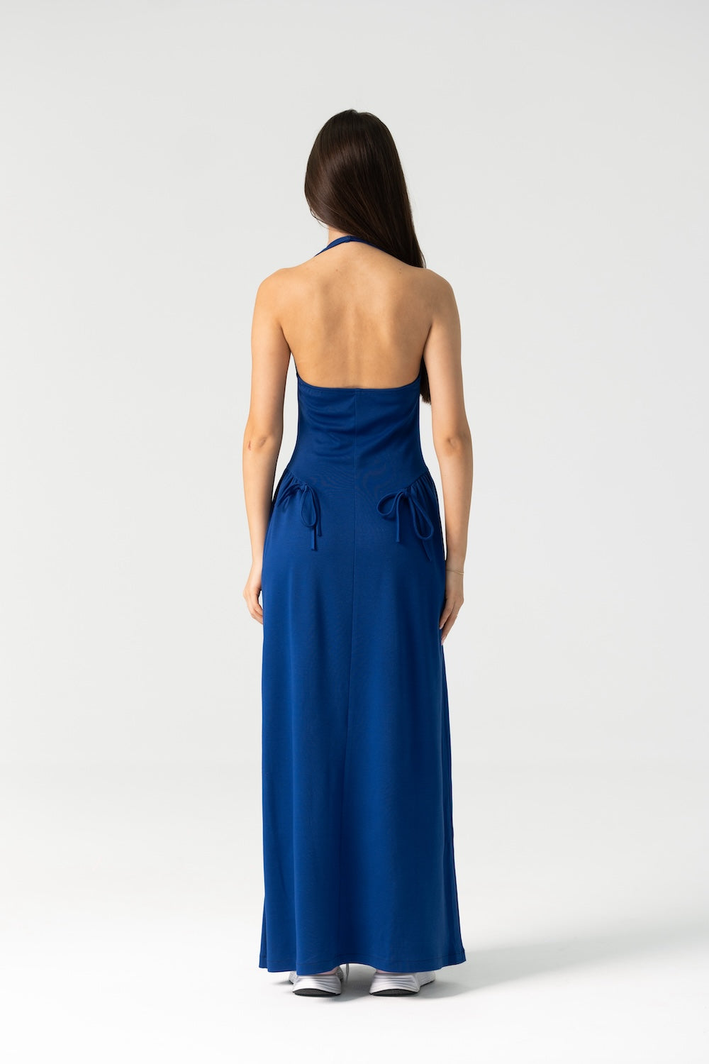 Ame Long Maxi Dress in Royal Blue ENXHALINE Ame Long Maxi Dress in Royal Blue ENXHALINE