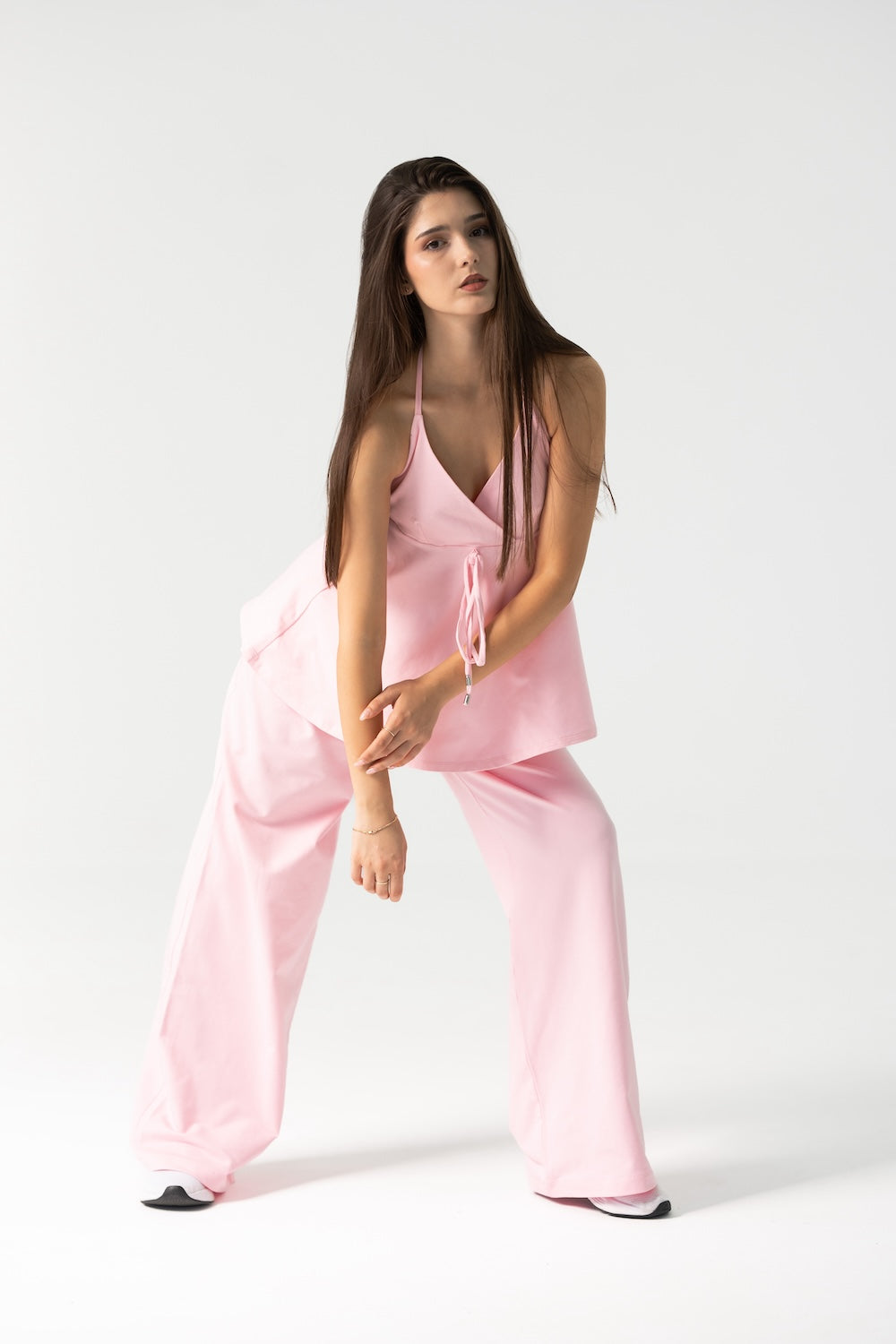 Lily Pants Set in Pastel Pink
