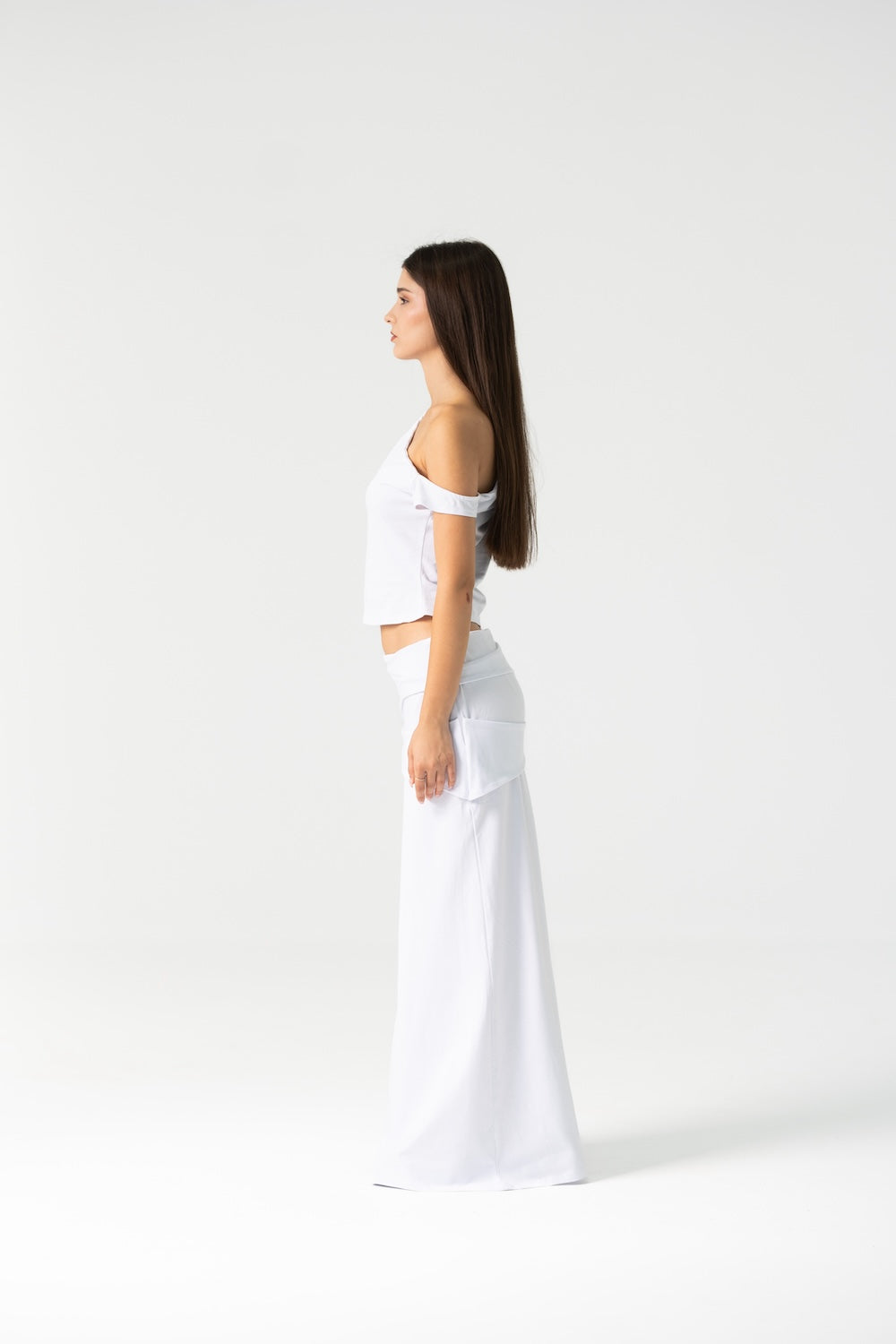 Nia Skirt Set in White