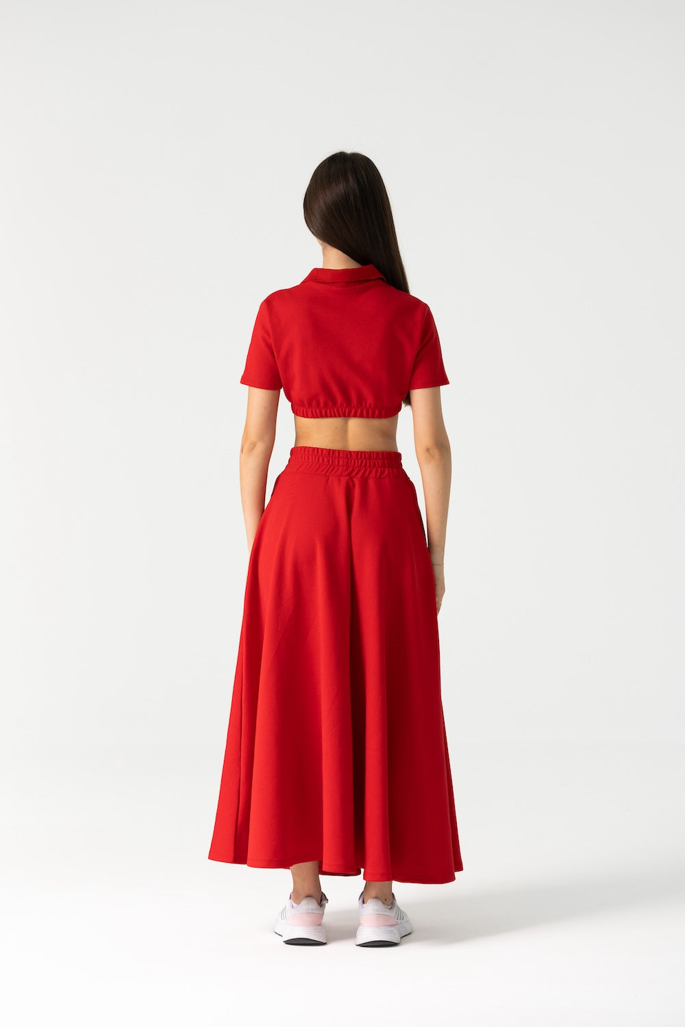 Runa Red Skirt Set