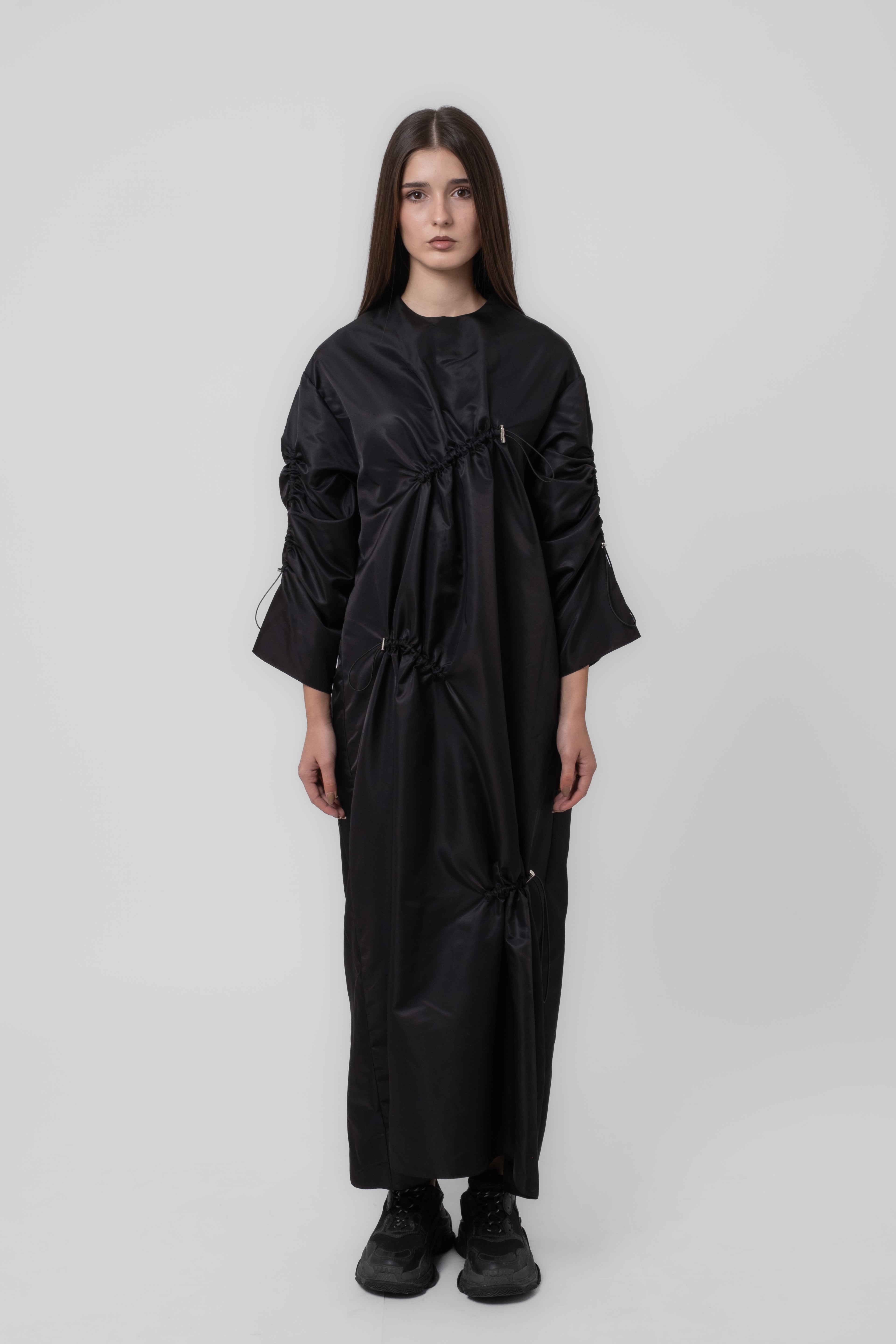 Nixie Parachute Black Dress