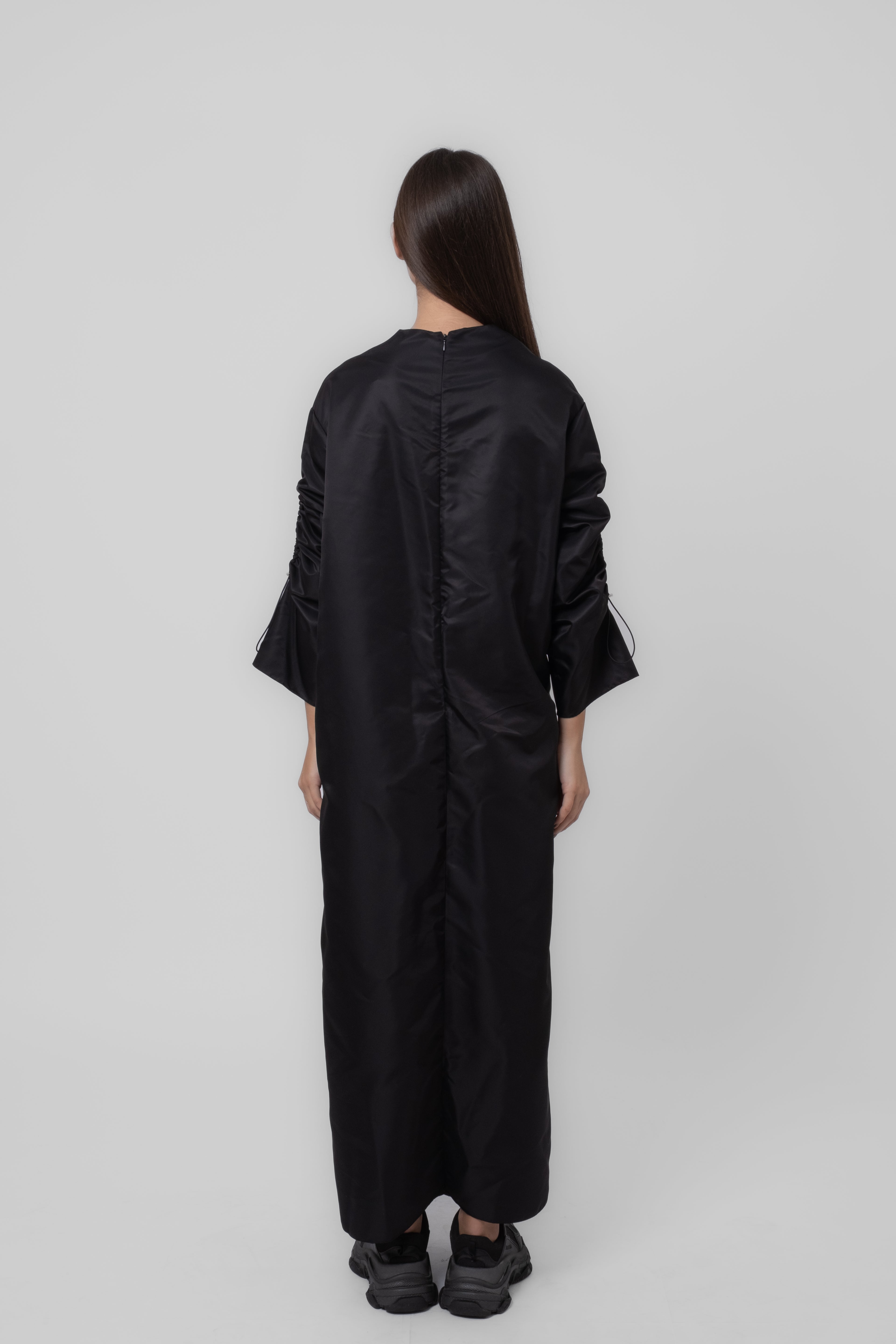 Nixie Parachute Black Dress