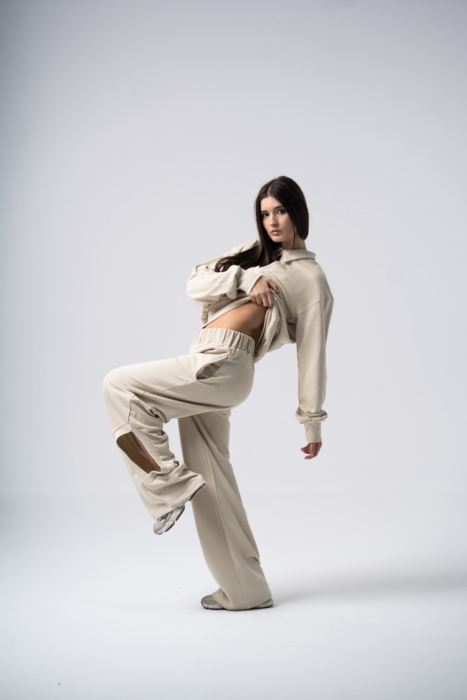 Eclips Pants Set in Beige