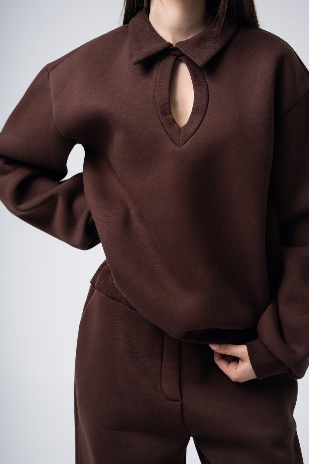 Eclips Pants Set in Brown