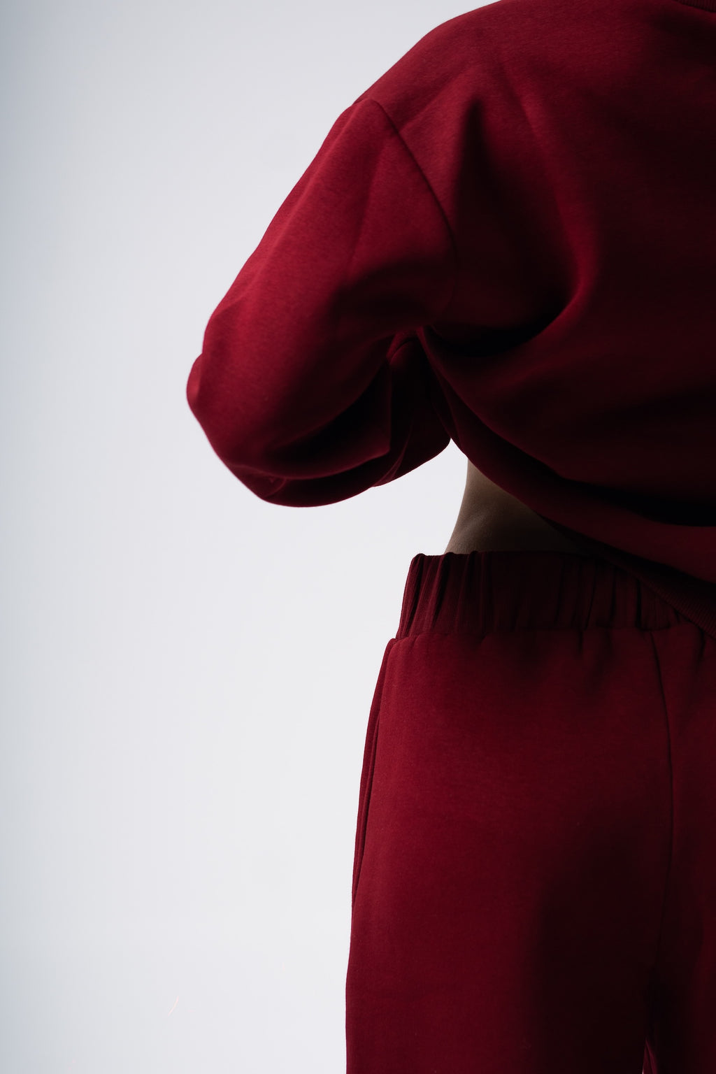 Eclips Pants Set in Burgundy