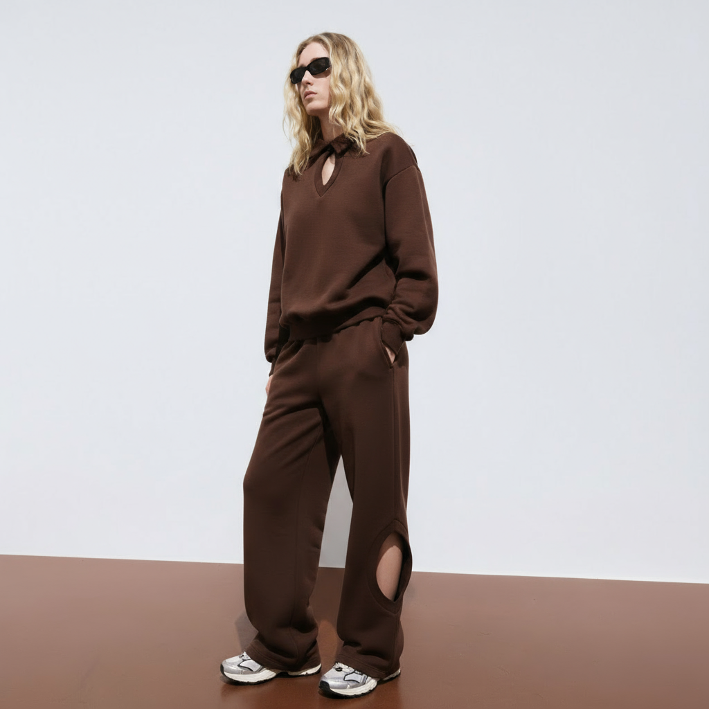 Eclips Pants Set in Brown