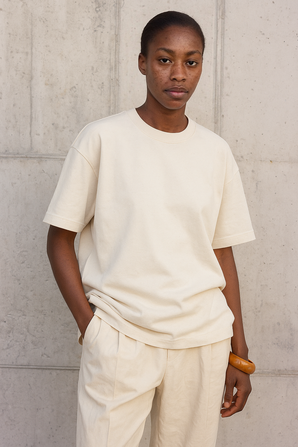 Milo Oversize T-Shirt Beige