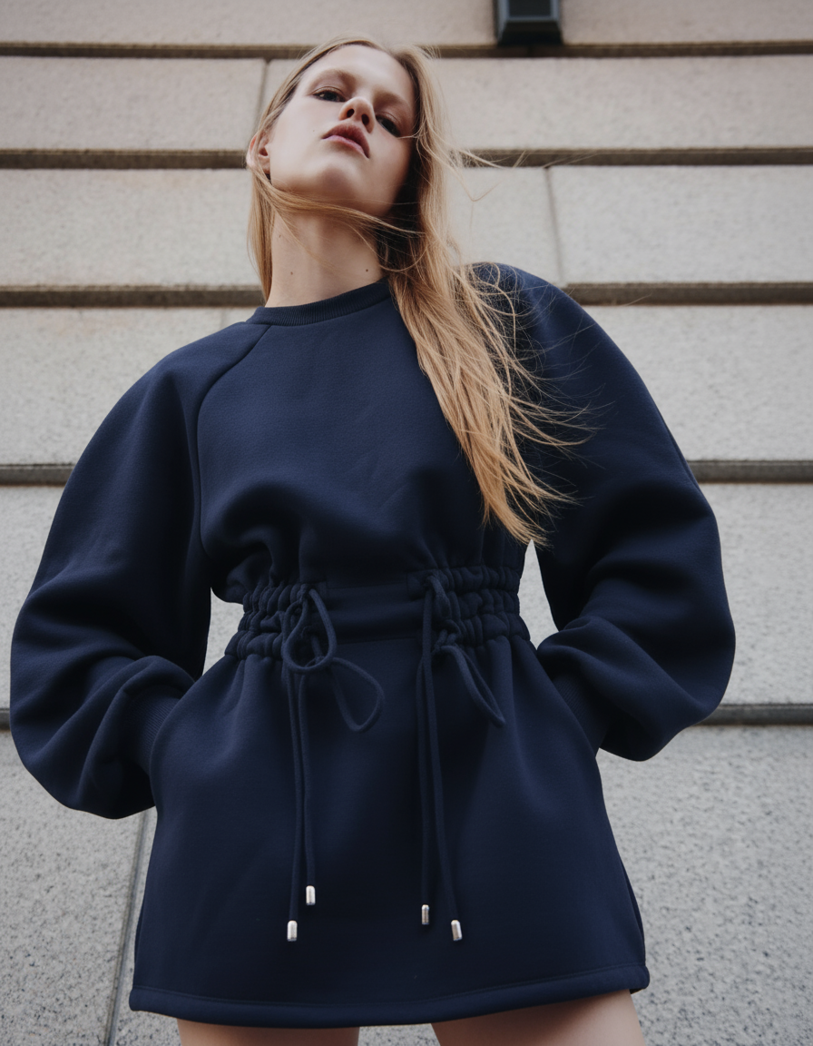 Mins Dress in Dark Blue