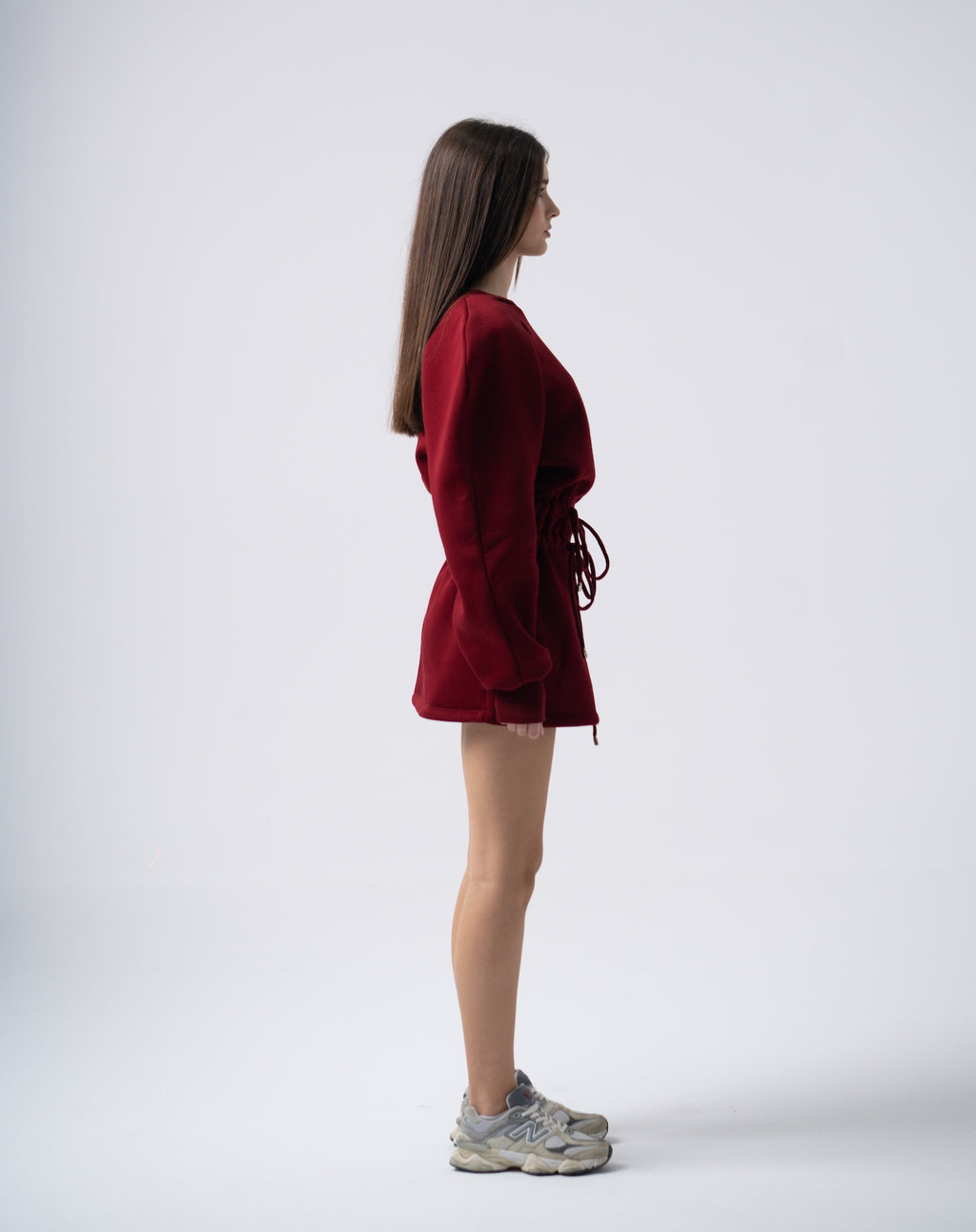 Mins Dress in Burgundy