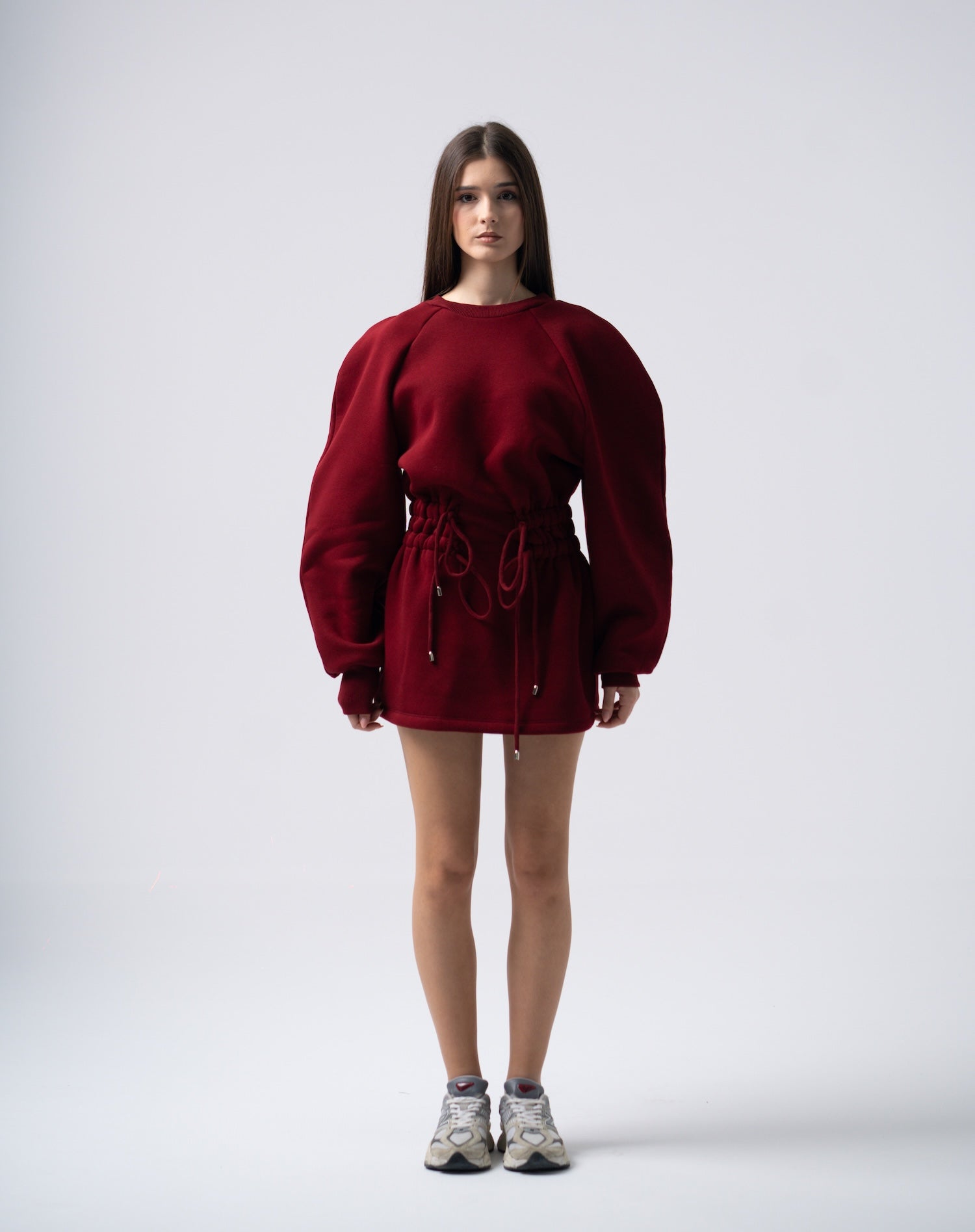 Mins Dress in Burgundy