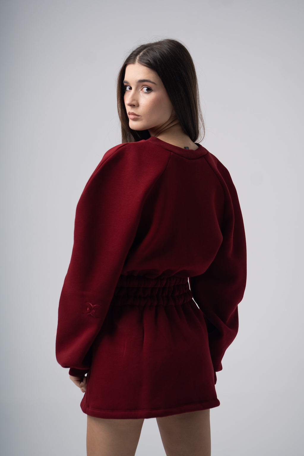Mins Dress in Burgundy