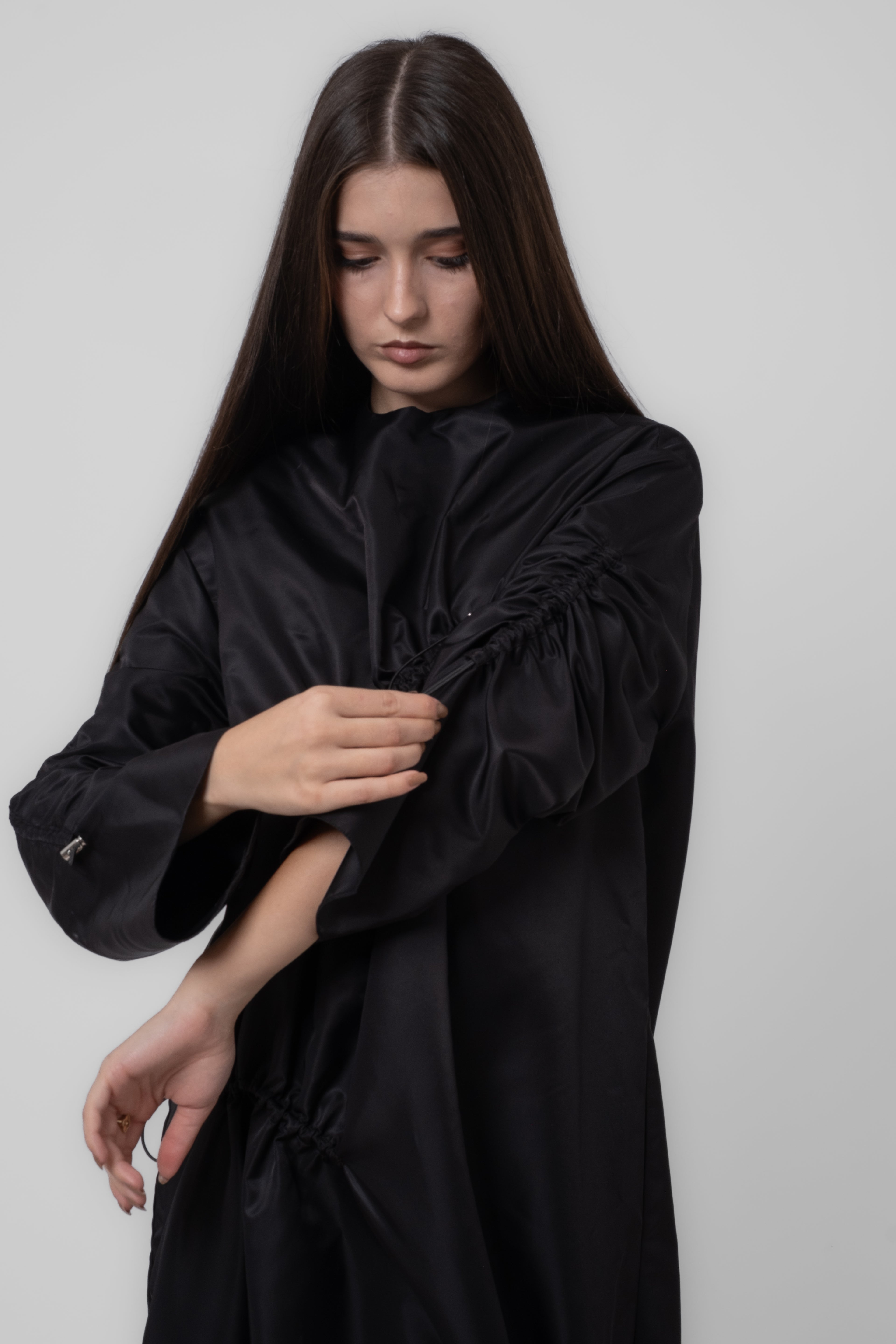 Nixie Parachute Black Dress