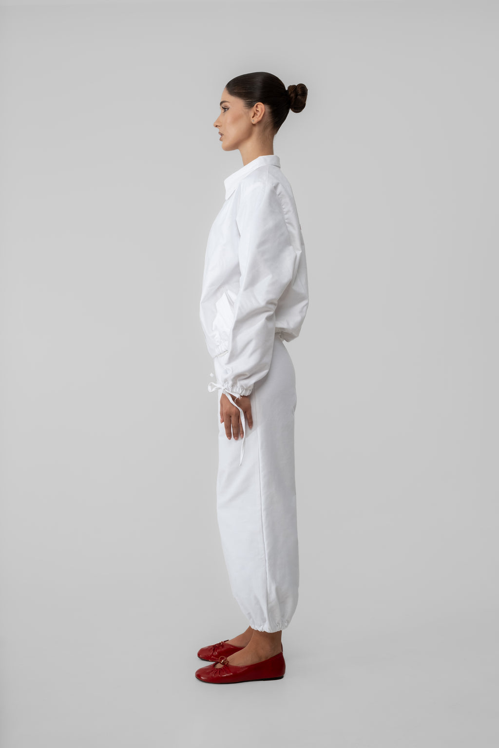 Nux White Jacket Set