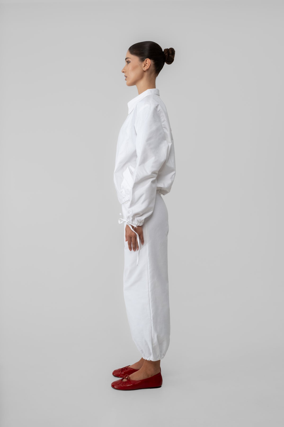 Nux White Jacket Set