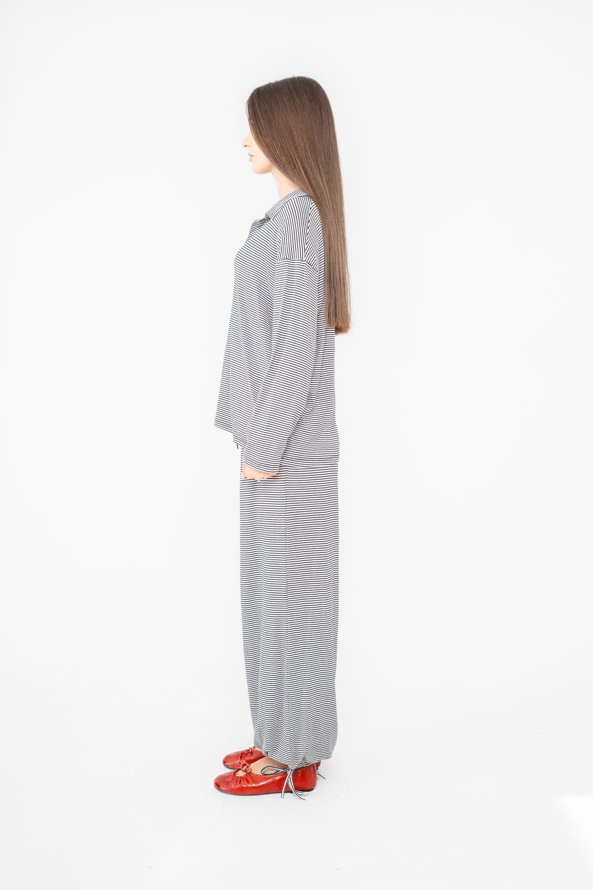 Amani Set in Striped Cotton