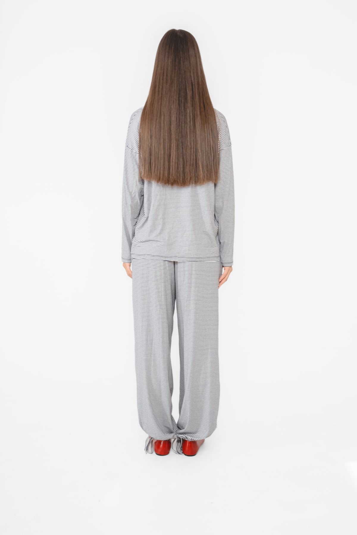 Amani Set in Striped Cotton