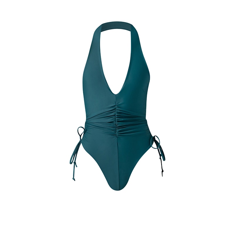 Mahalo One Piece Swimwear in Dark Cyan