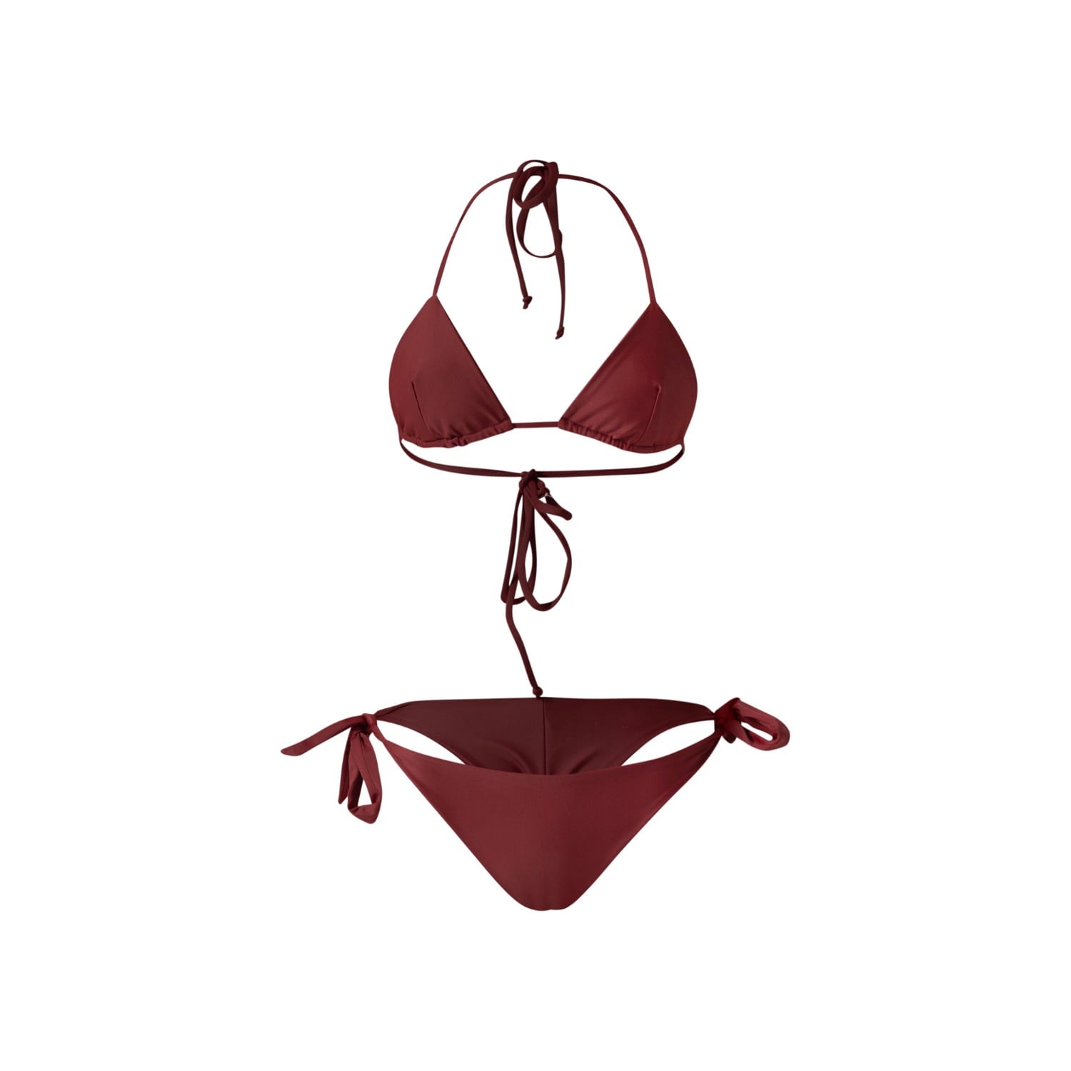 Zalea Bikini Set in Burgundy